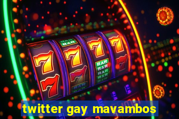 twitter gay mavambos